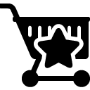 bookmark shopping cart solid icon