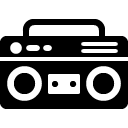 boombox filled outline Icon