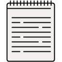 bound Document filled outline icon