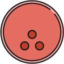 bowling ball filled outline icon