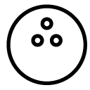 bowling ball line Icon