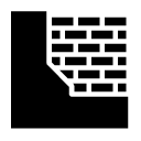 brick wall glyph Icon