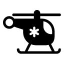 britisch helicopter glyph Icon
