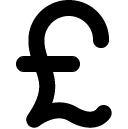 british pound line icon