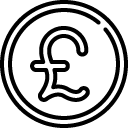 british pound_1 line icon