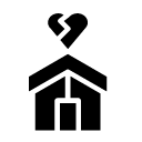 broken home glyph Icon