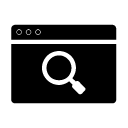 browser search glyph Icon