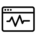 browser statistics line Icon