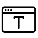browser text line Icon