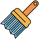 brush filled outline icon