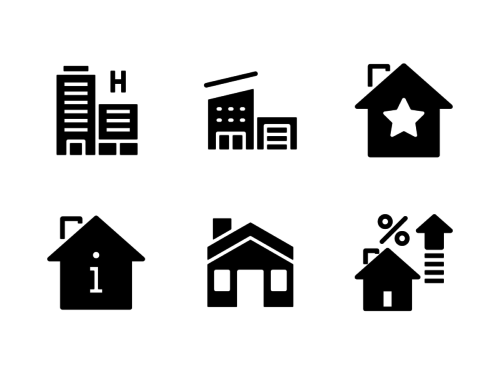 buildings-and-property-glyph-icons