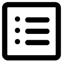 bullet points document line icon