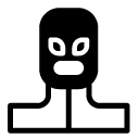 burglar man glyph Icon