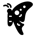butterfly glyph Icon