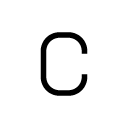 c glyph Icon