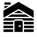 cabin glyph Icon