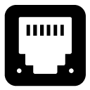 cable plug glyph Icon