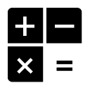 calculator glyph Icon
