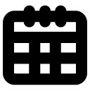 calender solid icon
