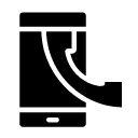 call smartphone glyph Icon