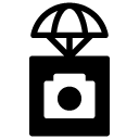 camera airdrop glyph Icon