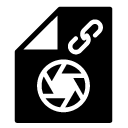 camera attachment glyph Icon