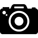 camera filled outline Icon