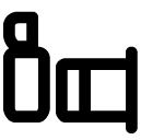 camera flash lense line Icon