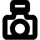 camera flash line Icon