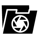 camera folder glyph Icon copy
