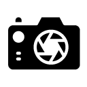 camera front glyph Icon