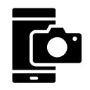 camera smartphone glyph Icon
