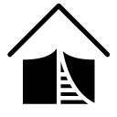 camping tent glyph Icon