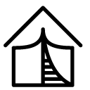 camping tent line Icon