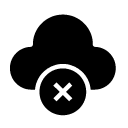 cancel cloud glyph Icon