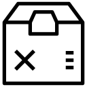 cancel package line Icon