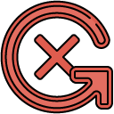cancel_1 filled outline icon