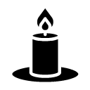 candle glyph Icon