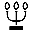 candle stick glyph Icon