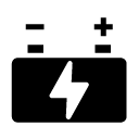 car battery glyph Icon