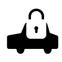car lock glyph Icon