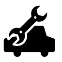 car maintenance glyph Icon