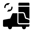 car smartphone refresh glyph Icon