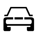 car transportation vehicle glyph Icon