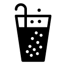 carbonated drink glyph Icon