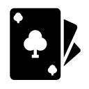 cards of clubs glyph Icon