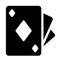 cards of diamonds glyph Icon