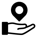 care pointer 1 glyph Icon