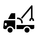 carrying truck glyph Icon