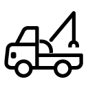 carrying truck line Icon